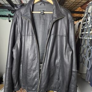 Kenneth Cole Black Leather Jacket